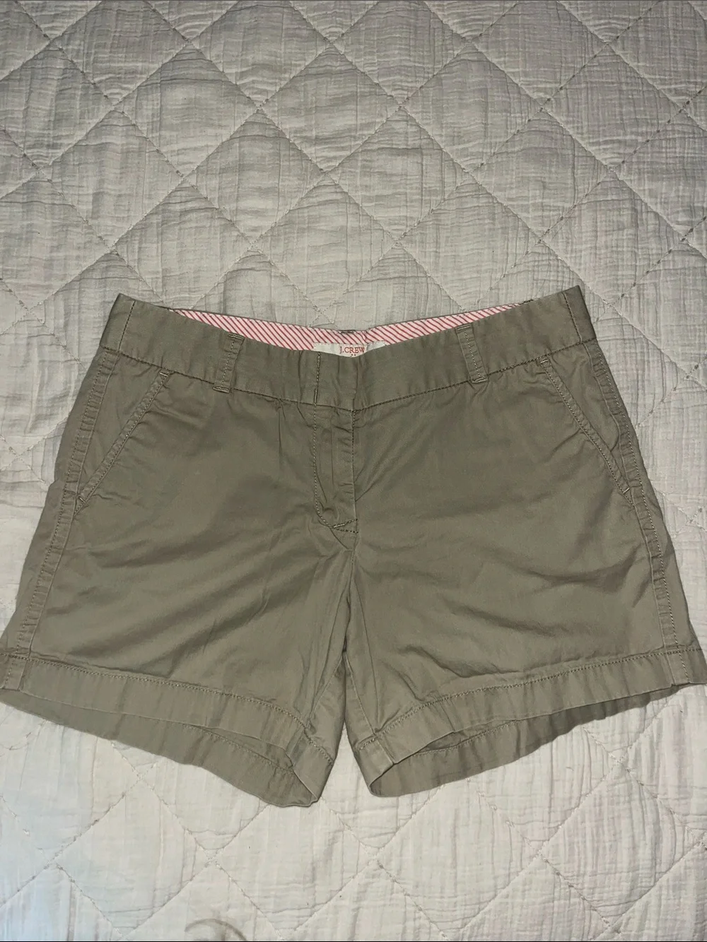 J. Crew Khaki Cotton Chino Bermudas